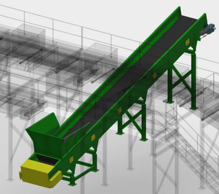 Wood Transfer Conveyor Model Image