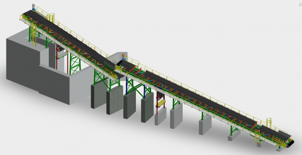 Nucor Conveyor System Model Image